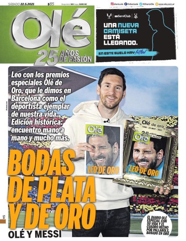 赔率-梅西致敬《奥莱报》25周年 体育报道不会被算法取代